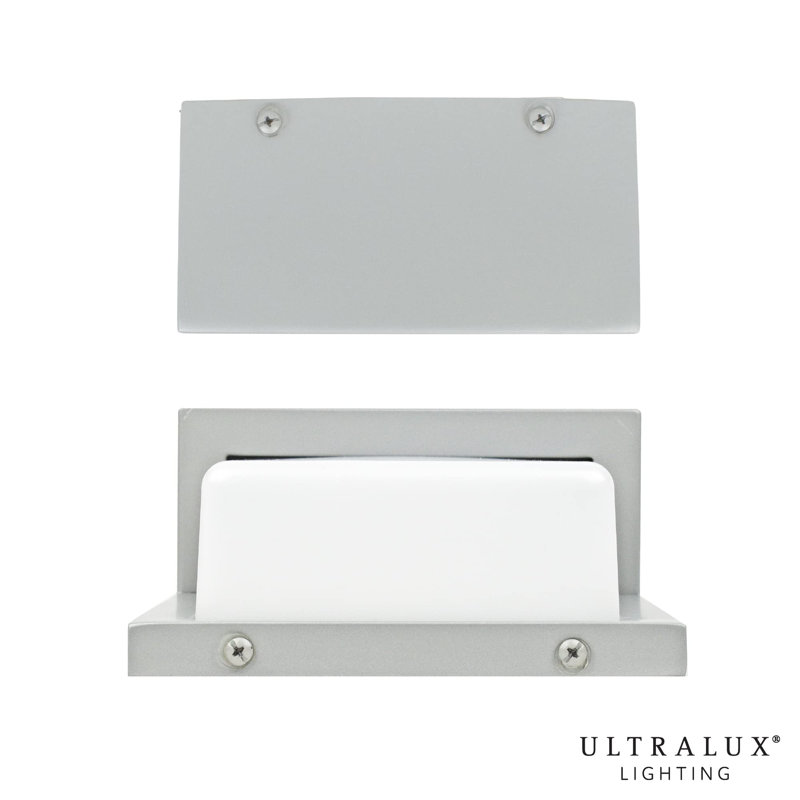 Applique murale moderne 8 po à DEL, luminaire extérieur 800 lumens, 10 W, 4 000 lumières DEL à l'extérieur, homologué ETL pour environnement humide