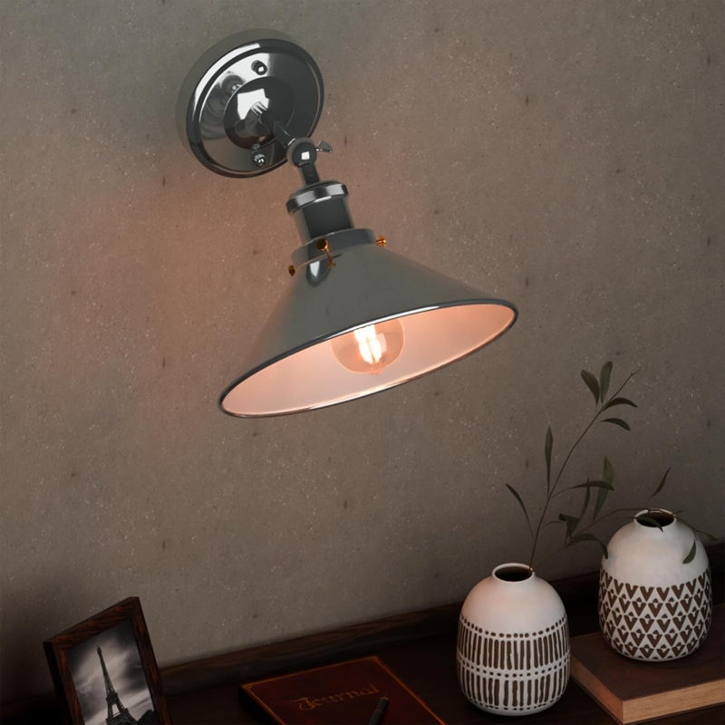 Armed Sconce, Chrome