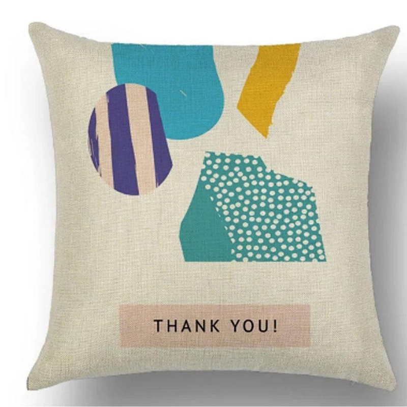 Housse de coussin d’extérieur carrée en lin Hilaire