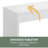 Modern Narrow Console Table – White