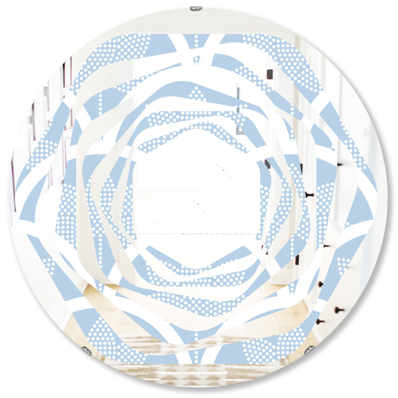 Miroir mural japonais, H 31,5 po x l po
