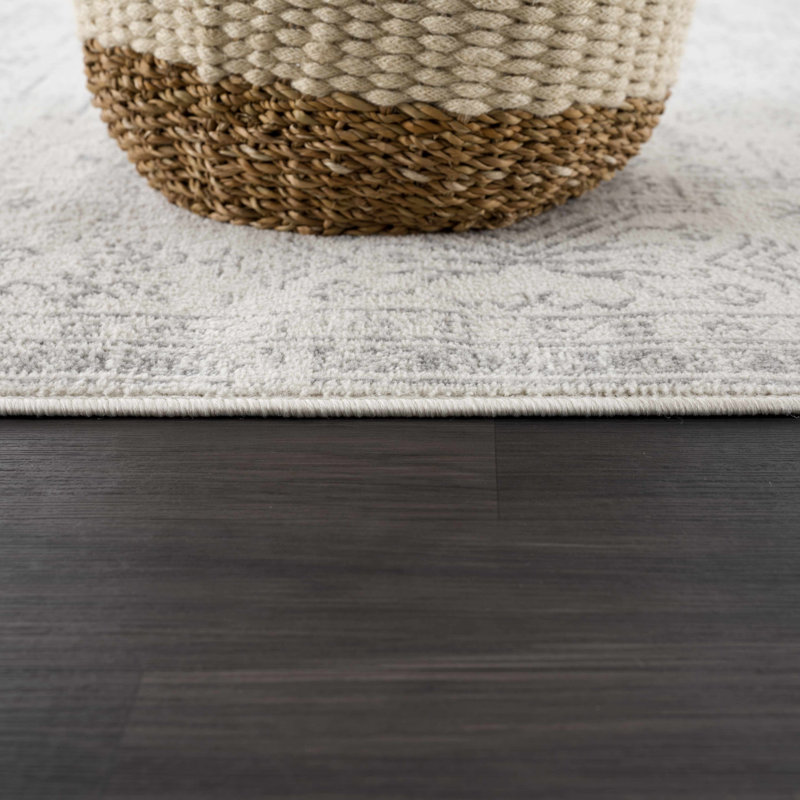 Tapis gris Cobien, Rectangle 5 pi 3 po x 7 pi