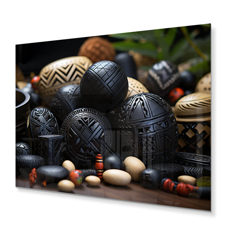 Décoration murale africaine en métal - bijoux africain, H 24 po x l 32 po
