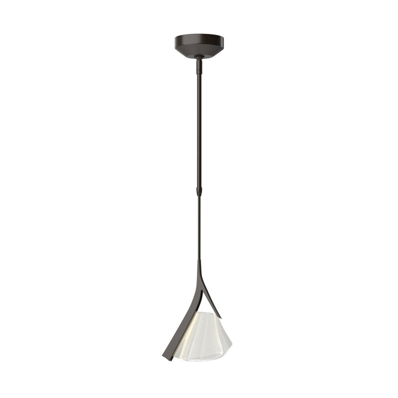 Luminaire suspendu simple à 1 lumière Mobius, Bronze huilé