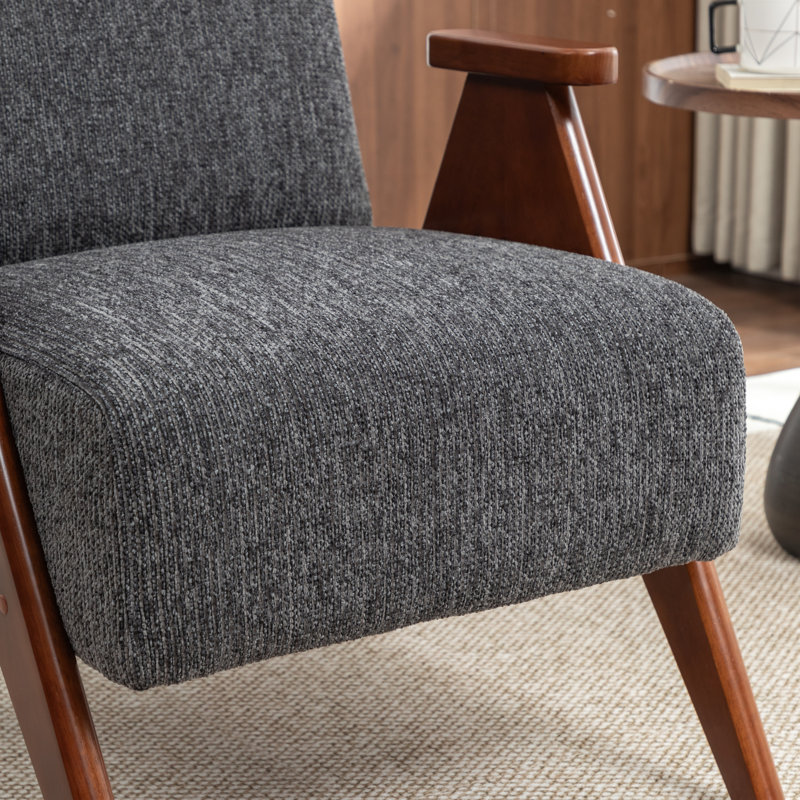 Fauteuil avec repose-pieds Bula, Gris foncé, Yes, 1