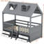 Structure de lit simple en bois-1831589881