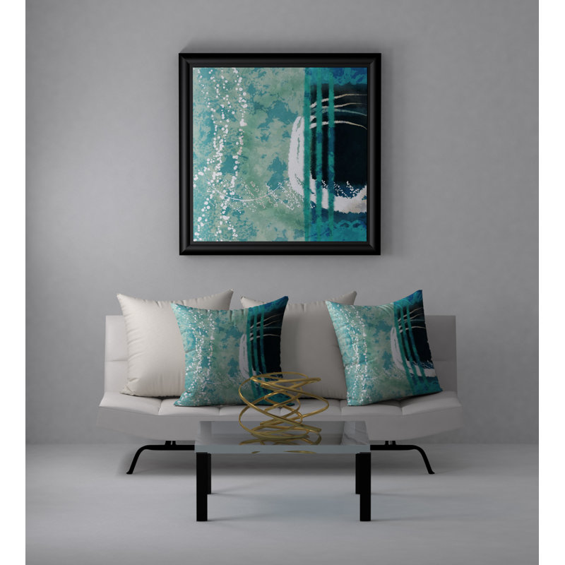 Housse de coussin décorative carrée divine Keenest, 24 po x 24 po