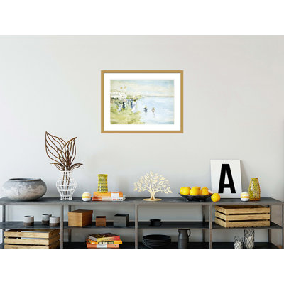 «Revere Beach Boston» par Maurice Brasil Prendergast, impression giclée sur cadre