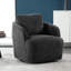 Fauteuil demi-tonneau pivotant de 30,3 po Jebril-2048722950
