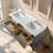 Lunnete 60'' Freestanding Double Bathroom Vanity with Engineered Stone Top
