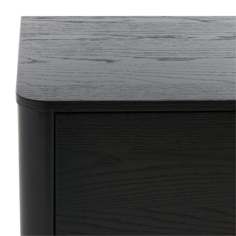 Commode à six tiroirs, Noir