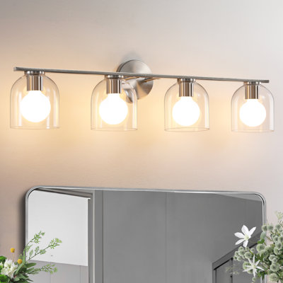 4-Light Dimmable Aluminum Vanity Light