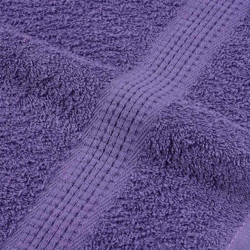 Towel Set 360 Gsm 100% Cotton, 12 Piece Towel Set, Purple