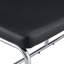 Banc à langer noir en métal argenté Caractéristique charmante - Chaise en cuir Pu pour différentes pièces Guide d'assemblage et d'installation simple inclus avec structure attrayante