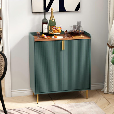Armoire à café moderne avec porte-bouteilles et tiroir de rangement 31,6 po Teaire
