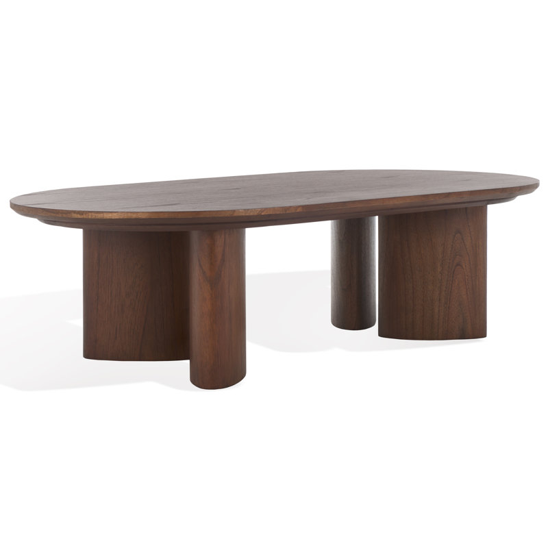Barnard Oval Wood Coffee Table, Walnut