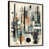 Toile avec cadre flottant noir