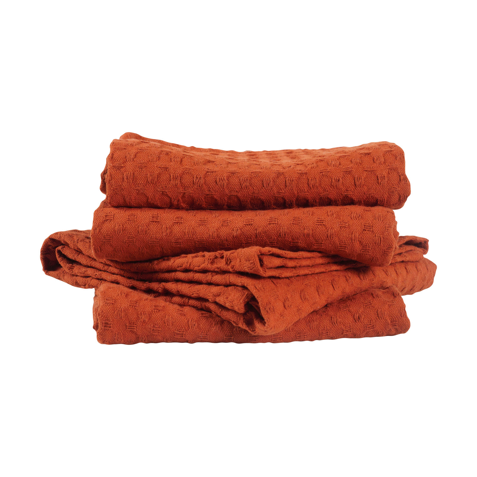 Estero Cotton Waffle Dish Cloth Kitchen Towel, Sierra