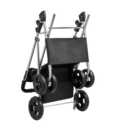 Pet Stroller Foldable 4-Wheel Design with Detachable Carrier for Small Dogs and Cats up to 35lbs, Ensuring Comfort and Security