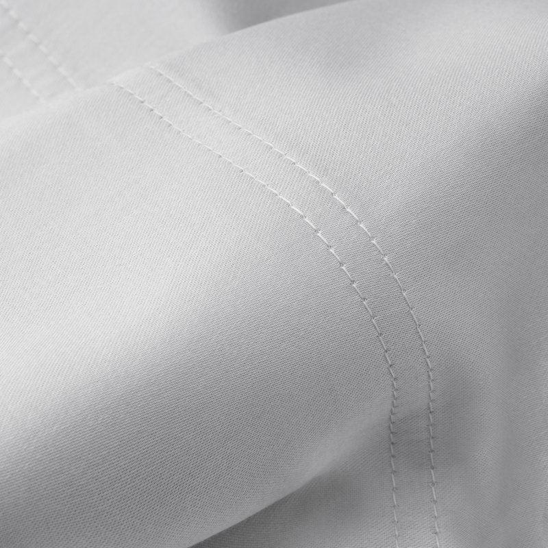 Ensemble de draps en coton de qualité égyptienne 250 fils, Simple, Gris
