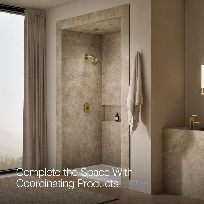 Purist® Rite Temp Shower Faucet, Vibrant Brushed Moderne Brass