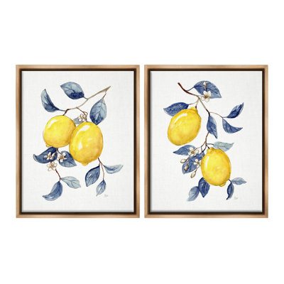 "Budding Lemon Blossoms" par Nan 2 - Pièces sur toile