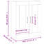 Aliasa 69.5mm W 90mm H Surface Framed Medicine Cabinet Mirror-92195558