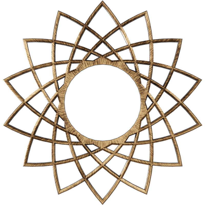Médaillon de plafond de 18 po x 18 pi x P 7/8 po x P 1/2 po Eleanor, H 18 po x l 18 po x P 0,5 po, Bronze vieilli