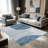Blue Boho Line carpet-easy to clean, machine-washable, soft and comfortable; suitable for door mats, kitchens, living rooms, bedrooms, corridors, and laundry areas. Easy to clean, durable carpet for home decoration.-2025527448
