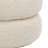 Wylee Faux Sheepskin Upholstered Pouf in Ivory