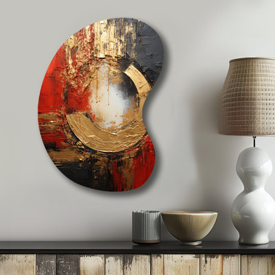 Elkins - Abstract Spirals Boom Shape Irregular Metal Wall Decor