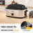 Roaster with Removable 3-bin Buffet Server,Silver-1620956936-1852677840
