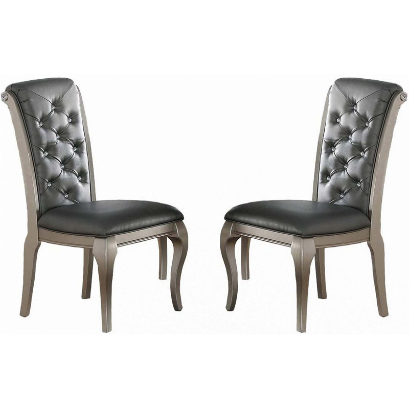 Chaises d'appoint rembourrées en similicuir / polyuréthane