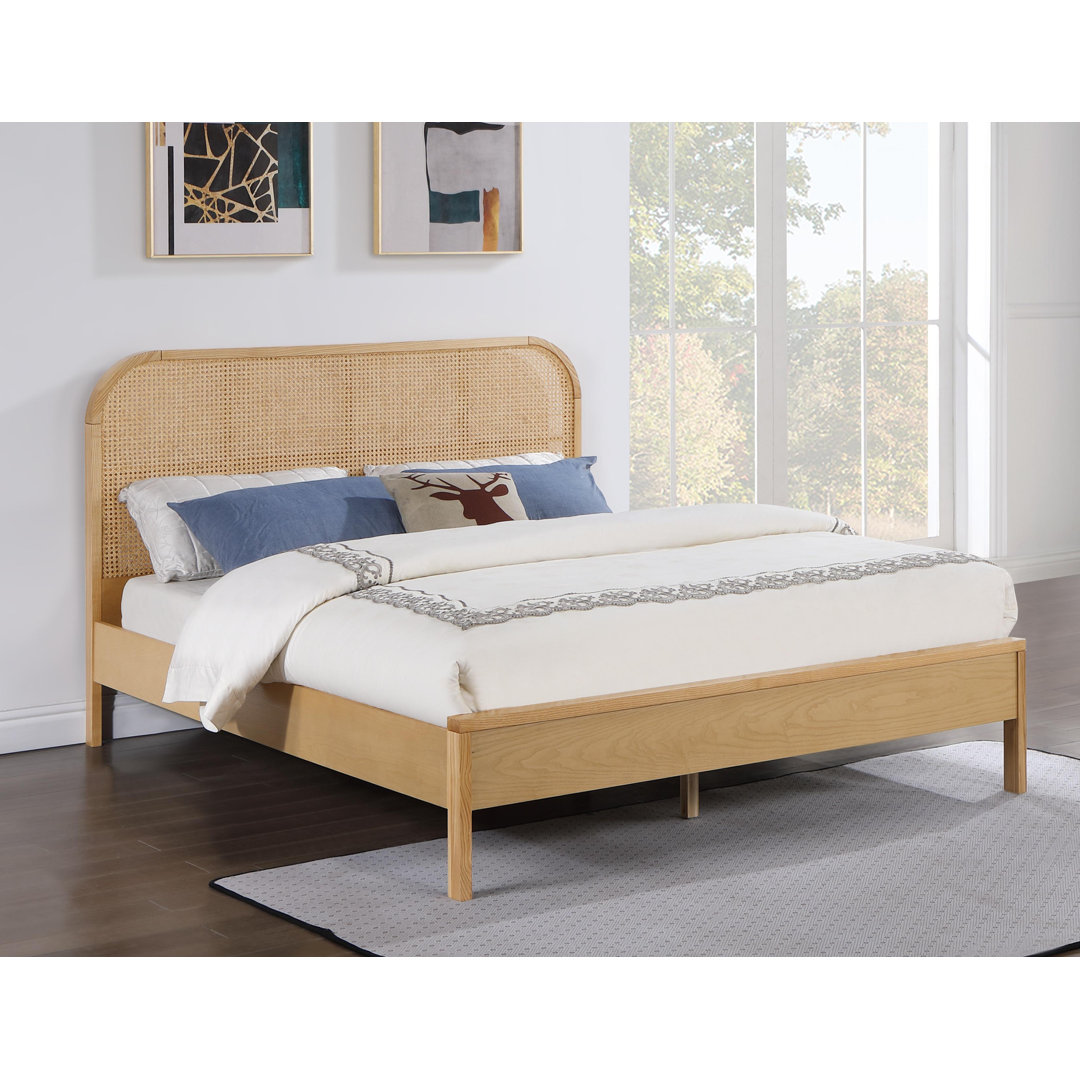 Kail Solid Wood Platform Bed Beachcrest Home™ 