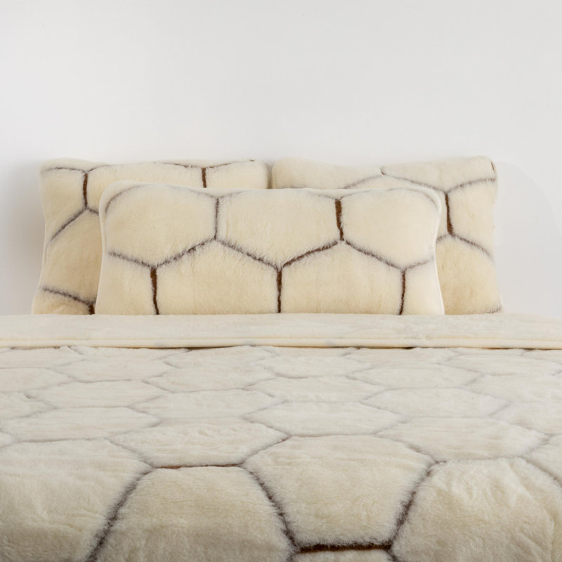 Cashmere Wool Quilt, 135 x 200 cm Quilted Bedspead