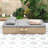 Wicker Rattan 2 Reclining Sunbeds with Adjustable Backrests and Convenient Side Trays-2214286-2214284