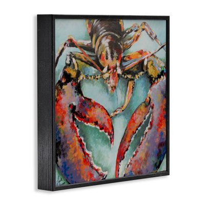 «Rocco Lobster Portrait», art de la giclée encadrée, design par Linda Sperruche