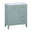 Ensemble de meuble-lavabo 30 po avec lavabo, armoire de salle de bain avec tiroirs, structure solide et panneau de fibres à densité moyenne-731722049