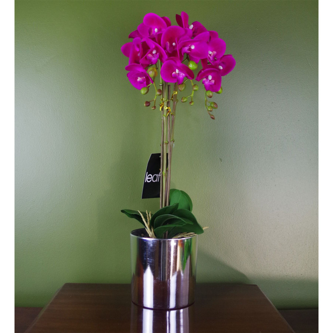 52cm Faux Flowering Plant in Pot Liner