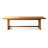 Warm Oak Rectangular Solid Trestle Dining Table-367397758