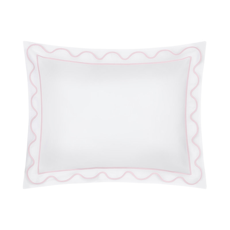 Amalfi Sham, King, White/Incenso Lavender
