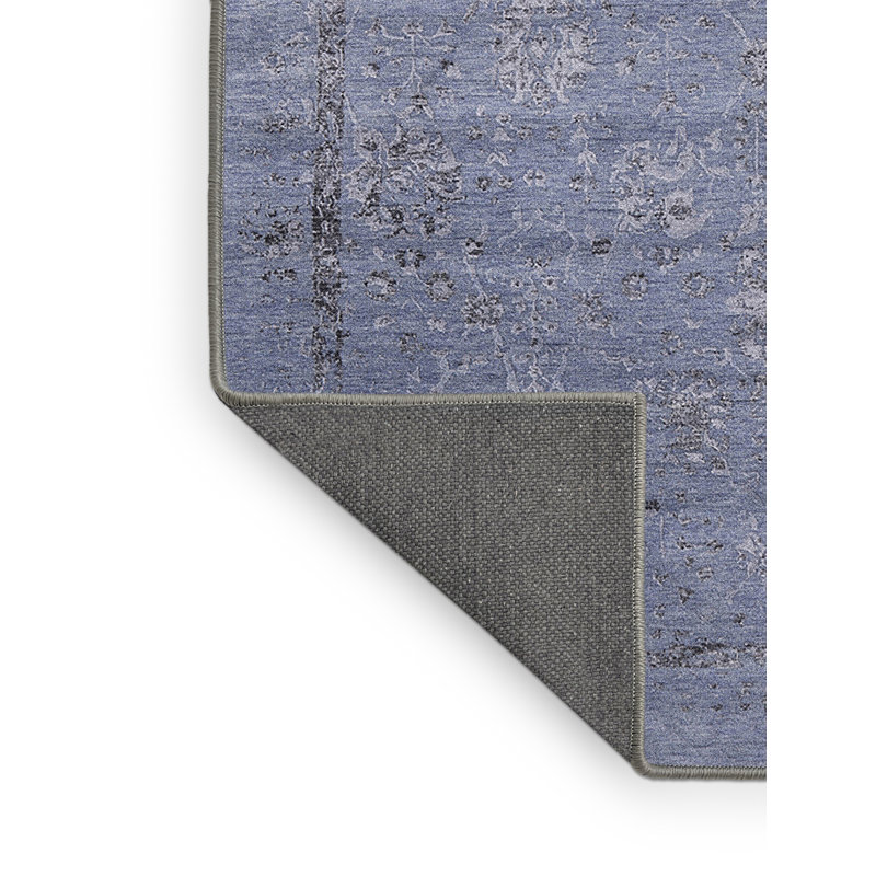 Tapis oriental bleu Maile, Rectangle 4 pi x 6 pi