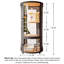 Maison de chat cylindrique avec filet respirant et structure en acier au carbone épaissie