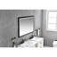 Miroir de salle de bain pour salle de bain avec Smart Touch - Multifonctionnel, température de couleur variable, aluminium brun, 60 po x 36 po 1,5 po, changement de température de 42,5 lb,