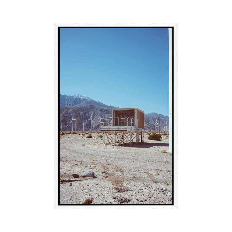 Palm Springs Windmills V by Bethany Young - Print on Canvas, White Framed, 101.6cm H x 66.04cm W x 3.81cm D