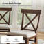 Chaise de salle à manger ergonomique Francisco de 21 po avec pieds en bois franc Francisco (ensemble de 2)-138404705