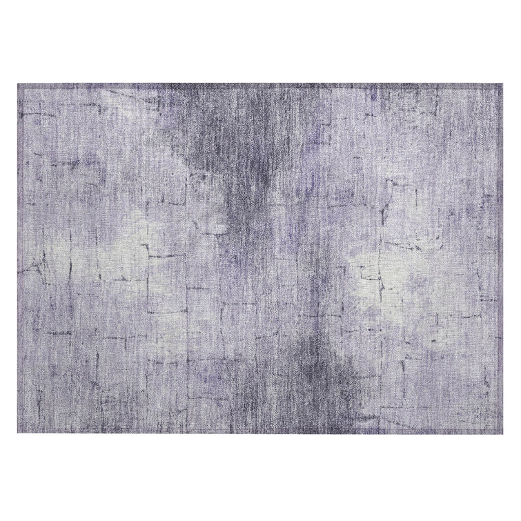 Machine Washable Indoor/Outdoor Husby ACN2215 Geometric Rug