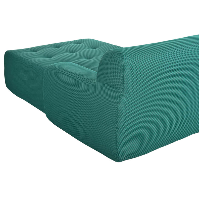 Minimalist L-Shaped Modular Sofa with Versatile Combos for Various Spaces, Green Polyester
