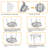 121.9cm Round Portable Banquet Table