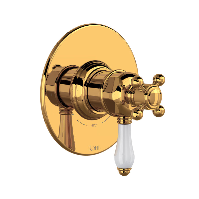Rohl Shower Wall Trim, Italian Brass